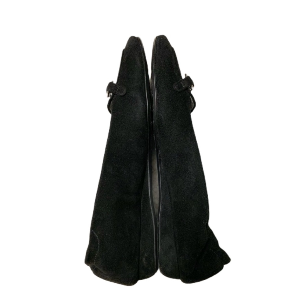 Stuart Weitzman Loafers Flats Suede Black Size 7M - Picture 3 of 7